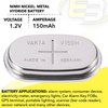 Varta V150H 1.2V 150mAh NiMH Rechargeable Button Cell Battery 55615101501 V150H